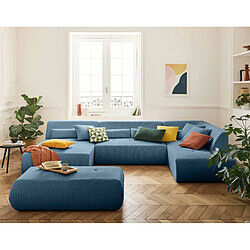 Lisa Design Onyx - pouf d'appoint - en velours côtelé