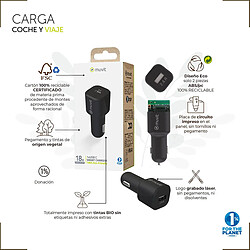 Chargeur USB pour Voiture Muvit Noir 30 W pas cher