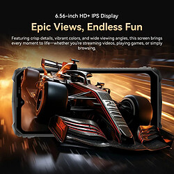 Smartphone robuste OSCAL MARINE 1, écran 6,56 pouces, 12 Go (4+8) + 128 Go, batterie 5100 mAh, téléphone portable ultra-fin avec IA et NFC, noir