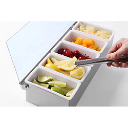 Boîte à ingrédients Bar up 5 boîtes 375x140x(H)90 mm - Hendi pas cher