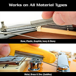 Avis MN659 Lime diamantée pour sillets .046 pouces MusicNomad