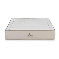 Monarch Matelas Grand Sublime Majestic - Ressorts Ensachés Taille 180 x 180 cm Hauteur 28 cm
