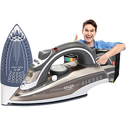 Adler Fer à vapeur 3000 W avec semelle céramique