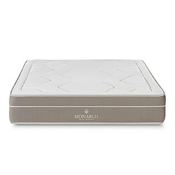 Monarch Matelas Deluxe Heritage - Ressorts Ensachés Taille 200 x 200 cm Hauteur 28 cm