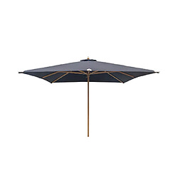 Mes Parasol carré inclinable 3x3m avec toile noire