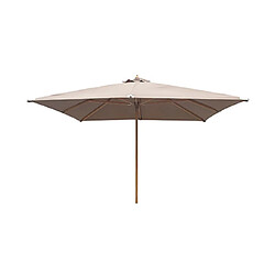 Mes Parasol carré inclinable 3x3m avec toile sable