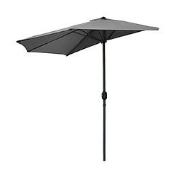 Mes Parasol mural 270x135 cm en tissu gris anthracite