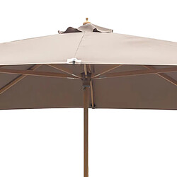 Mes Parasol carré inclinable 3x3m avec toile sable