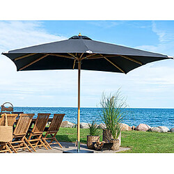 Mes Parasol carré inclinable 3x3m avec toile noire