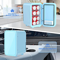 Mini réfrigérateur YASHE 6L - Bleu pas cher