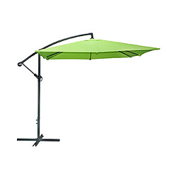 Mes Parasol déporté carré 250x250 cm en tissu vert anis