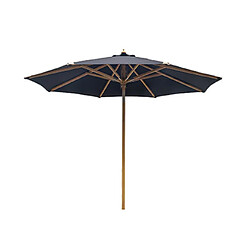 Mes Parasol rond inclinable 3x3m avec toile noire