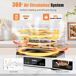 Acheter Déshydrateur alimentaire YASHE 400W, 5 plateaux