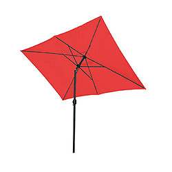 Mes Parasol rectangulaire inclinable 200x300 cm rouge - PALERMO