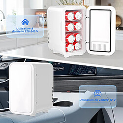 Mini réfrigérateur YASHE 6L - Blanc pas cher