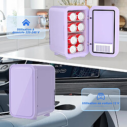 Mini réfrigérateur YASHE 6L - Violet pas cher