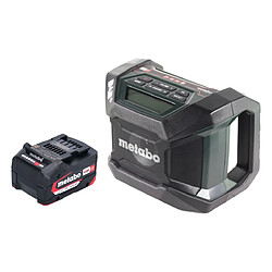 Metabo R 12-18 DAB+ BT Radio de chantier sans fil 12-18 V DAB+ + 1x batterie 4,0 Ah - sans chargeur