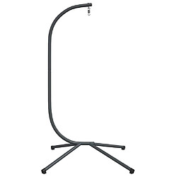 Acheter vidaXL Support de chaise suspendue en forme d'œuf sans panier Acier anthracite
