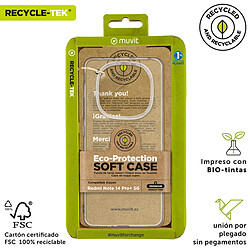 Avis Protection pour téléphone portable Muvit Xiaomi Redmi Note 14 Pro+ 5G Transparent