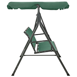 Avis vidaXL Balancelle de jardin vert 170 cm textilène et acier