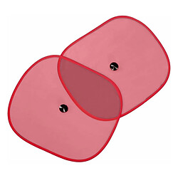 Dunlop Set de 2 Pièces Pare-soleil pour Vitre Latéral de Voiture 44x36 cm Rouge