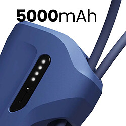 CYGNETT Powerbank Thumboost 5000mAh 2x Ports USB-C 20W avec Câble USB-C Bleu pas cher