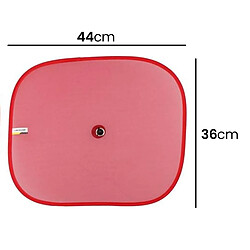 Acheter Dunlop Set de 2 Pièces Pare-soleil pour Vitre Latéral de Voiture 44x36 cm Rouge