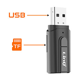 Avis LinQ Adaptateur Audio Bluetooth USB avec Jack 3.5mm et Porte Carte micro-SD Noir