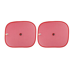 Avis Dunlop Set de 2 Pièces Pare-soleil pour Vitre Latéral de Voiture 44x36 cm Rouge