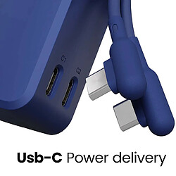 Avis CYGNETT Powerbank Thumboost 5000mAh 2x Ports USB-C 20W avec Câble USB-C Bleu
