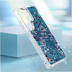 Étui Pour de téléphone Samsung Galaxy S26 Ultra avec baillou Débit de sable mousseux Protection antichoc Bague Bague GANGXUN Bleu