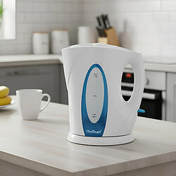 Cheffinger Bouilloire Électrique 1,7L Sans Fil Verrouillage Sécurisé Blanc
