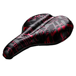 Avizar Housse de Selle Vélo Renforcée en Gel et Mousse Confortable 28×17cm Noir / Rouge