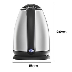 Acheter Avizar Bouilloire Électrique 2L 1500W Noir / Argent