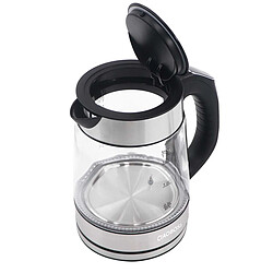 Avizar Bouilloire Électrique 1.7L 2000W Verre Borosilicate avec Réglage de Température Transparent