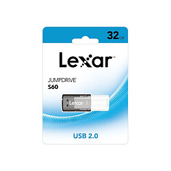 Lexar Clé USB 2.0 de Stockage Jumpdrive S60 32Go Gris pas cher