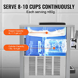 Acheter VEVOR Machine à Glace Italienne de Comptoir 3 Parfums – 20 L/h