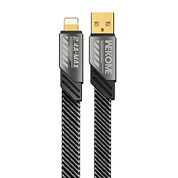 Wekome Câble USB-A vers Lightning 1m Série Mecha Charge Rapide Gris