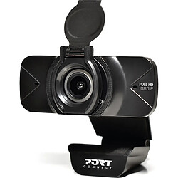 PORT Designs PORT Webcam Full HD 1080p Double Connectivité USB-A / USB-C avec Microphone Noir