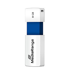 MediaRange Clé USB 8Go pour Sauvegarde et Transfert de Fichiers Blanc