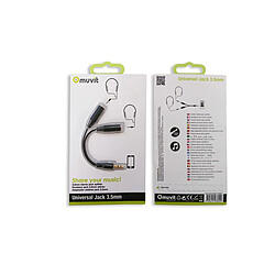 Avis Muvit Adaptateur et Répartiteur Audio 2x Jack 3,5 Mm Connecteurs Plaqués Or Noir