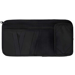 Dunlop Organisateur de Rangement pour Pare-soleil de Voiture 6 Compartiments Noir