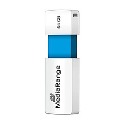 MediaRange Clé USB 2.0 64Go pour Stockage Facile et Transport Mobile Blanc