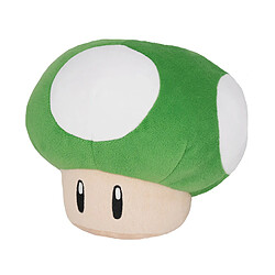 TOGETHER Peluche Champignon 1-Up 16cm Style Super Mario en Polyester Doux Blanc / Vert