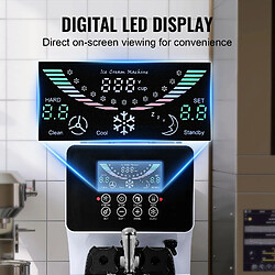 VEVOR Machine à Glace Italienne de Comptoir 10 L/h pas cher