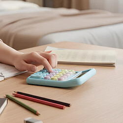 Avis Avizar Calculatrice de Bureau 12 Chiffres Silencieuses Design Macaron Bleu