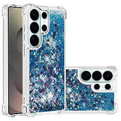 Étui Pour de téléphone Samsung Galaxy S26 Ultra avec baillou Débit de sable mousseux Protection antichoc Bague Bague GANGXUN Bleu