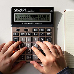 Avis Avizar Calculatrice Électronique 14 Chiffres Compacte et Ergonomique pour Bureau et Comptabilité Noir