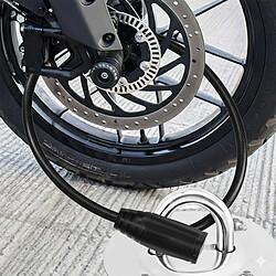 Avis Avizar Câble Antivol à Tête Ronde Compacte avec Serrure à Clé pour Vélo et Trottinette Noir