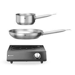 Plaque de Cuisson à Induction 3500W + Casserole + Poêle - Hendi